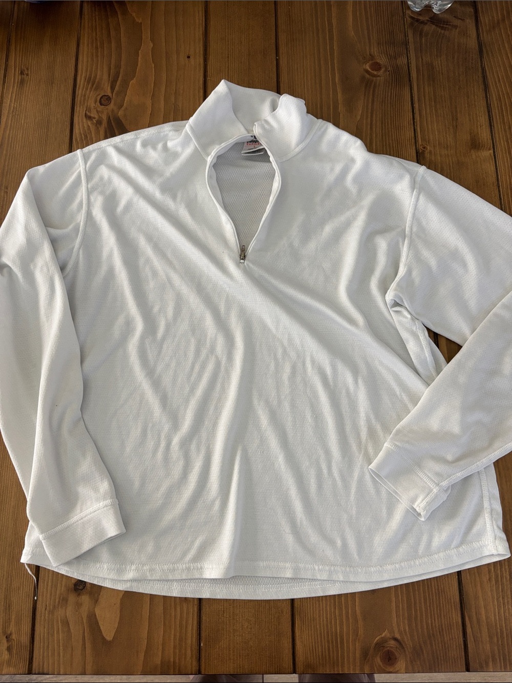 Patagonia White Capilene Long-Sleeve Quarter-Zip Pullover